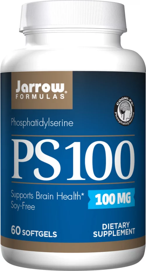 PS100, Phosphatidylserine (SOY FREE) 100 mg, 60 Softgels - Jarrow Formulas