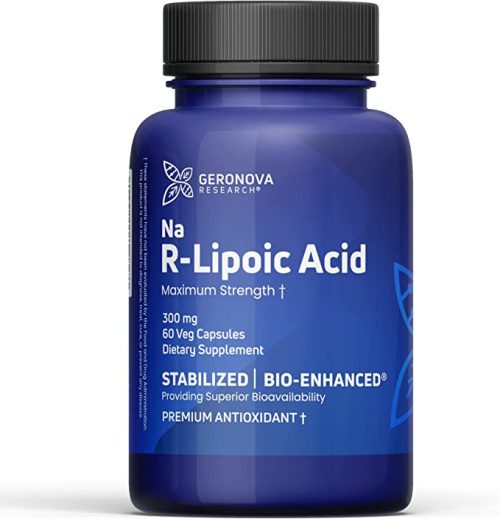 Bio-Enhanced R-Lipoic Acid 300mg, 60 Caps - Geronova Research