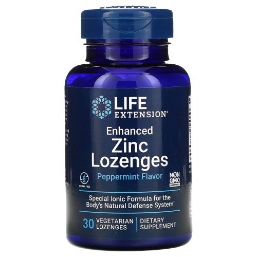 Enhanced Zinc Lozenges (Peppermint Flavour) 30 Lozenges - Life Extension