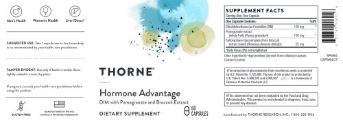 Hormone Advantage (formerly DIM Advantage) - 60 Capsules - Thorne