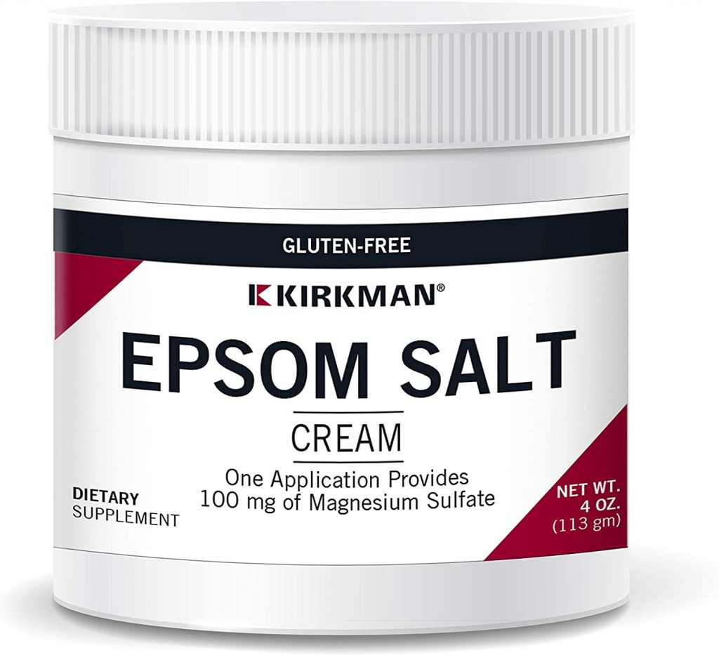 Epsom Salt Cream (Magnesium Sulfate) - (4oz) 113g - Kirkman Labs ...