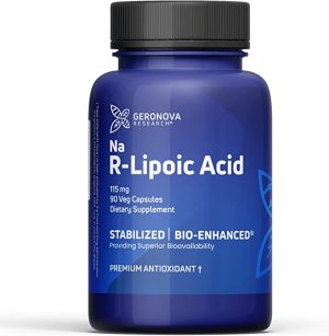 Bio-Enhanced R-Lipoic Acid 115mg, 90 Caps - Geronova Research