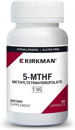 5-MTHF Methyl Folate (5mg) - 60 Caps - Kirkman Labs