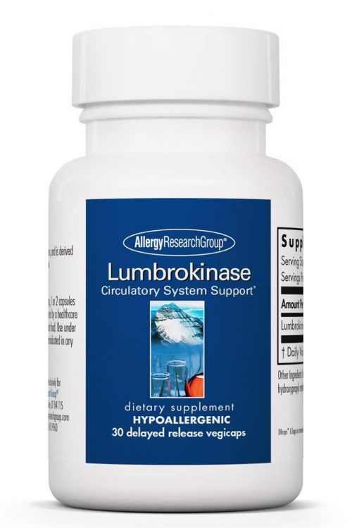 Lumbrokinase 30 enteric-coated Capsules Nutricology / Allergy Research Group