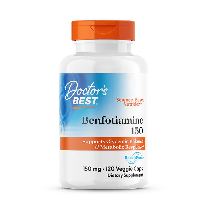 Benfotiamine with BenfoPure 150mg, 120 Capsules - Doctor's Best