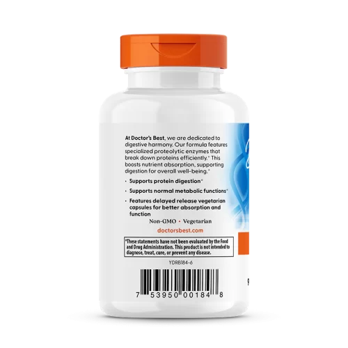 Proteolytic Enzymes, 90 Delayed Release Capsules - Doctor's Best - Image 3