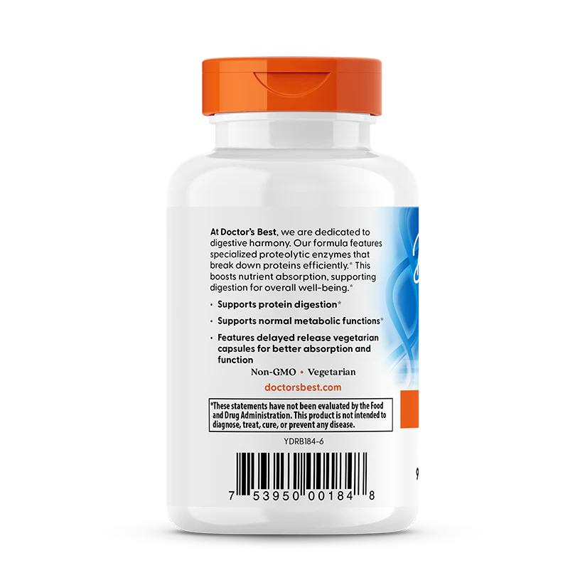 Proteolytic Enzymes, 90 Delayed Release Capsules - Doctor's Best - Image 3