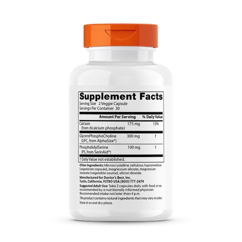 Natural Brain Enhancers with AlphaSize and SerinAid, 60 Capsules - Doctor's Best - Image 2