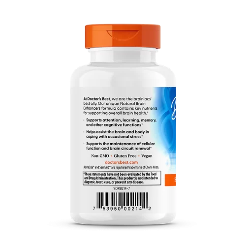 Natural Brain Enhancers with AlphaSize and SerinAid, 60 Capsules - Doctor's Best - Image 3