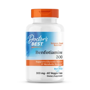 Benfotiamine with BenfoPure 300mg, 60 Capsules - Doctor's Best Benfotiamine with BenfoPure 300mg, 60 Capsules - Doctor's Best
