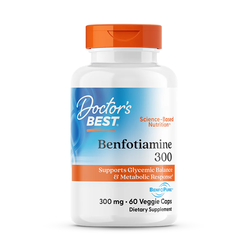 Benfotiamine with BenfoPure 300mg, 60 Capsules - Doctor's Best