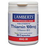 Thiamin 100mg, 90 Caps - Lamberts