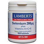 Selenium 200 mcg plus A+C+E, 100 tabs - Lamberts