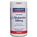 L-Glutamine 500mg 90 Caps - Lamberts L-Glutamine 500mg 90 Caps - Lamberts