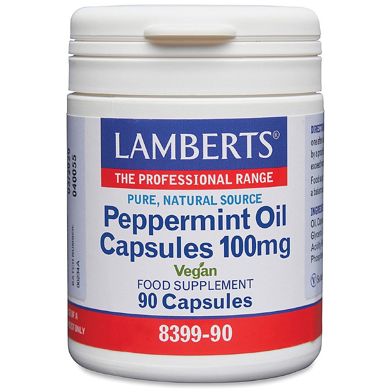Peppermint Oil Capsules 100mg- 90 Capsules- Lamberts