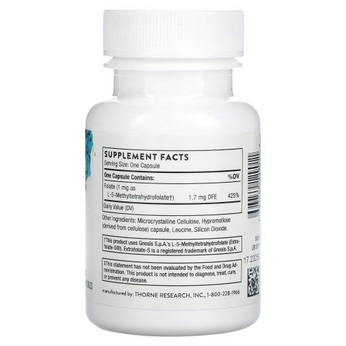 5-MTHF Methyl Folate (1 mg) 60 Veg Caps Thorne