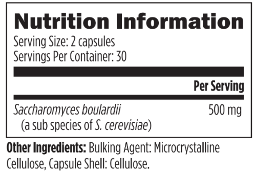 FloraMyces™ (Saccharomyces boulardii) - 60 veg caps - Designs for Health