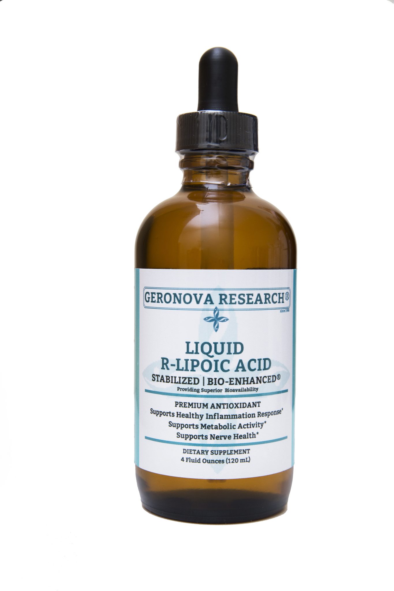 RLipoic Acid Liquid, 120ml (4oz) (Formerly KRALA10) Geronova