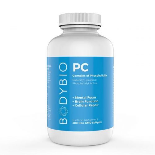 PC (Phosphatidylcholine) 1300 mg, 300 Softgels - BodyBio