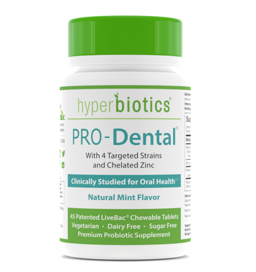 Pro-Dental Probiotics (Natural Mint Flavour) 45 Chewable Tablets – Hyperbiotics