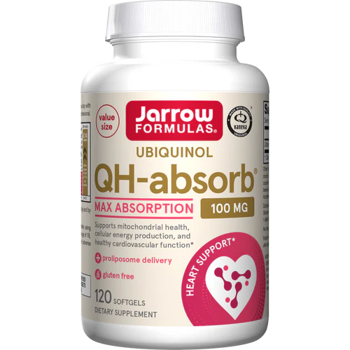 Ubiquinol QH-Absorb 100mg, 120 Softgels - Jarrow Formulas (BBE 31/12/2025)