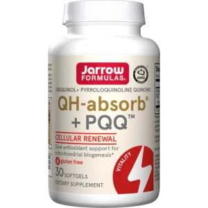 Ubiquinol QH+ PQQ, 30 Softgels - Jarrow Formulas Ubiquinol QH+ PQQ, 30 Softgels - Jarrow Formulas