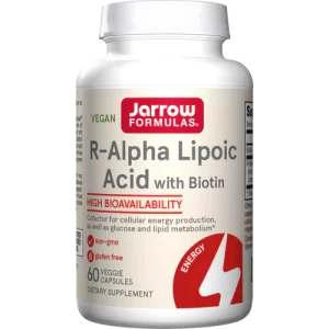 R-Alpha Lipoic Acid + Biotin, 60 Capsules - Jarrow Formulas R-Alpha Lipoic Acid + Biotin, 60 Capsules - Jarrow Formulas