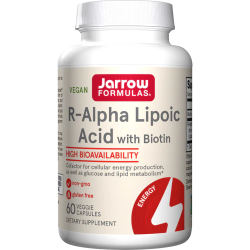 R-Alpha Lipoic Acid + Biotin, 60 Capsules - Jarrow Formulas