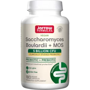 Saccharomyces Boulardii + MOS, 180 Capsules - Jarrow Formulas Saccharomyces Boulardii + MOS, 180 Capsules - Jarrow Formulas
