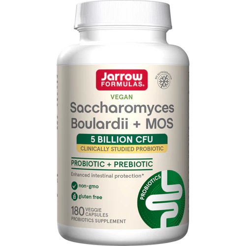 Saccharomyces Boulardii + MOS, 180 Capsules - Jarrow Formulas