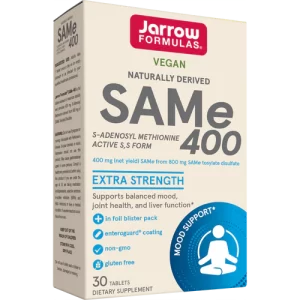 SAM-e (S-Adenosyl-L-Methionine) 400mg, 30 Enteric-Coated Tablets - Jarrow Formulas SAM-e (S-Adenosyl-L-Methionine) 400mg, 30 Enteric-Coated Tablets - Jarrow Formulas