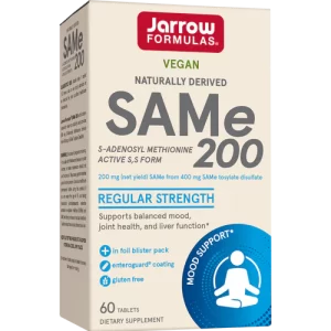 SAM-e (S-Adenosyl-L-Methionine) 200mg, 60 Enteric-Coated Tablets - Jarrow Formulas SAM-e (S-Adenosyl-L-Methionine) 200mg, 60 Enteric-Coated Tablets - Jarrow Formulas