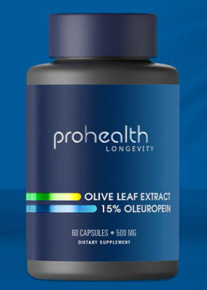 Olive Leaf Extract (15% Oleuropein) - 500mg - 60 veg Caps - ProHealth
