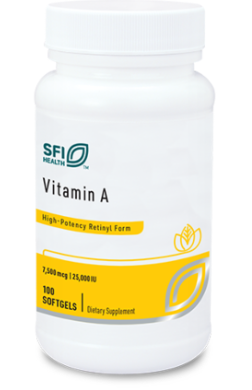 Vitamin A 25,000IU (100 Softgels) - SFI Health