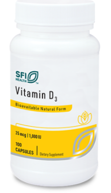 Vitamin D3 1000IU (100 Capsules) - SFI Health