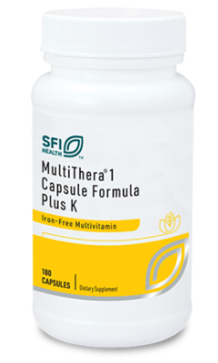 MultiThera 1 Capsule Formula plus Vitamin K (180 Veg Caps) - SFI Health