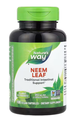 Neem Leaf 950mg, 100 Vegan Capsules - Nature's Way