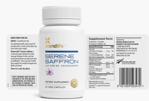 Serene Saffron (Formerly Neuro Natural Serenity) 60 Caps - Xtendlife