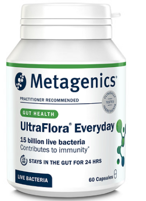 UltraFlora Everyday Dairy Free Probiotic (60 Capsules) - Metagenics