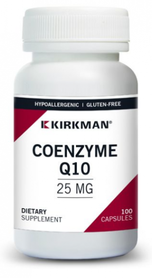 Coenzyme Q10 25 mg, 100 Capsules - Kirkman Labs (Hypoallergenic)