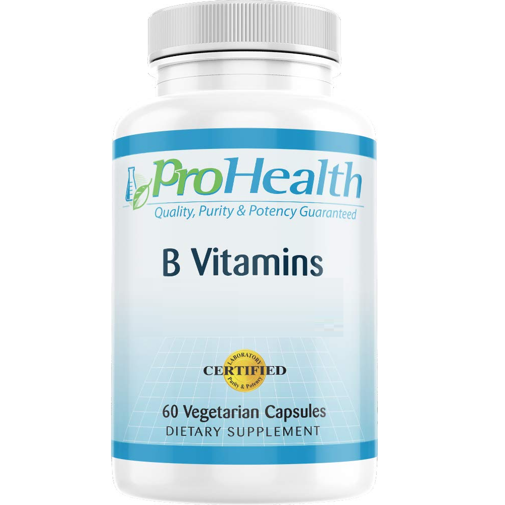 B Vitamins with Folate - 60 Capsules - ProHealth - YourHealthBasket