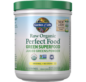 Raw Organic Perfect Food, Green Superfood Powder (Original - no stevia) 209g - Garden of Life