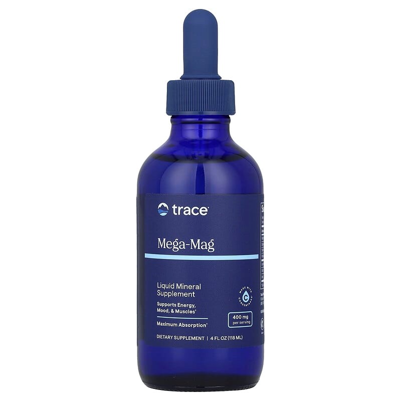 Mega-Mag, Ionic Magnesium with Trace Minerals, 400mg, 4 fl oz (118 ml) Trace Minerals Research