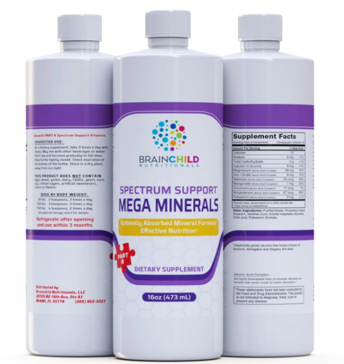 Spectrum Support Mega-Minerals 946ml - BrainChild Nutritionals