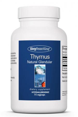 Thymus Natural Glandular, 75 Vegicaps - Nutricology / Allergy Research Group