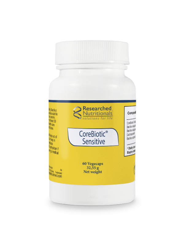 CoreBiotic Sensitive, Advanced Spore Based Probiotic, 60 Caps Researched Nutritionals