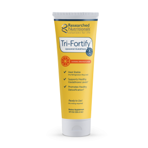 Tri-Fortify Tube (Liposomal Glutathione & Vitamin C) 8 fl oz, Orange Flavour - Researched Nutritionals