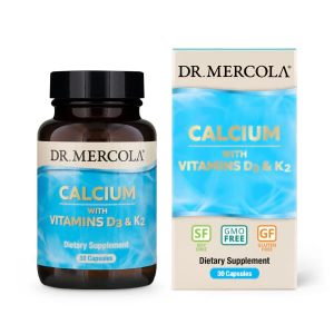 Calcium with Vitamins D3 & K2 - 30 Capsules - Dr Mercola