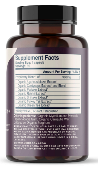 Immune Assist Energy+ (90 capsules) - Ohana (4 for the price of 3) - Image 2