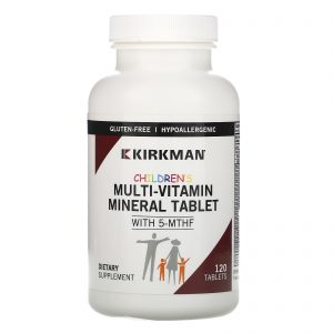 Childrens Multivitamin & Mineral Chewable with 5-MTHF - 120 Tablets - Kirkman